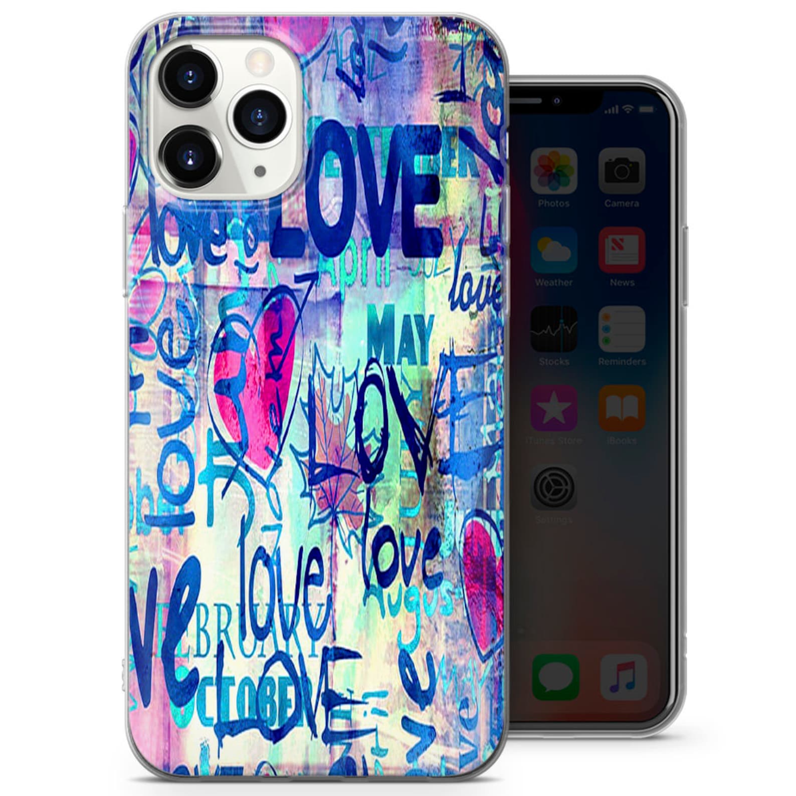 Graffiti Phone Case Modern Cover for iPhone 12 Pro | Etsy