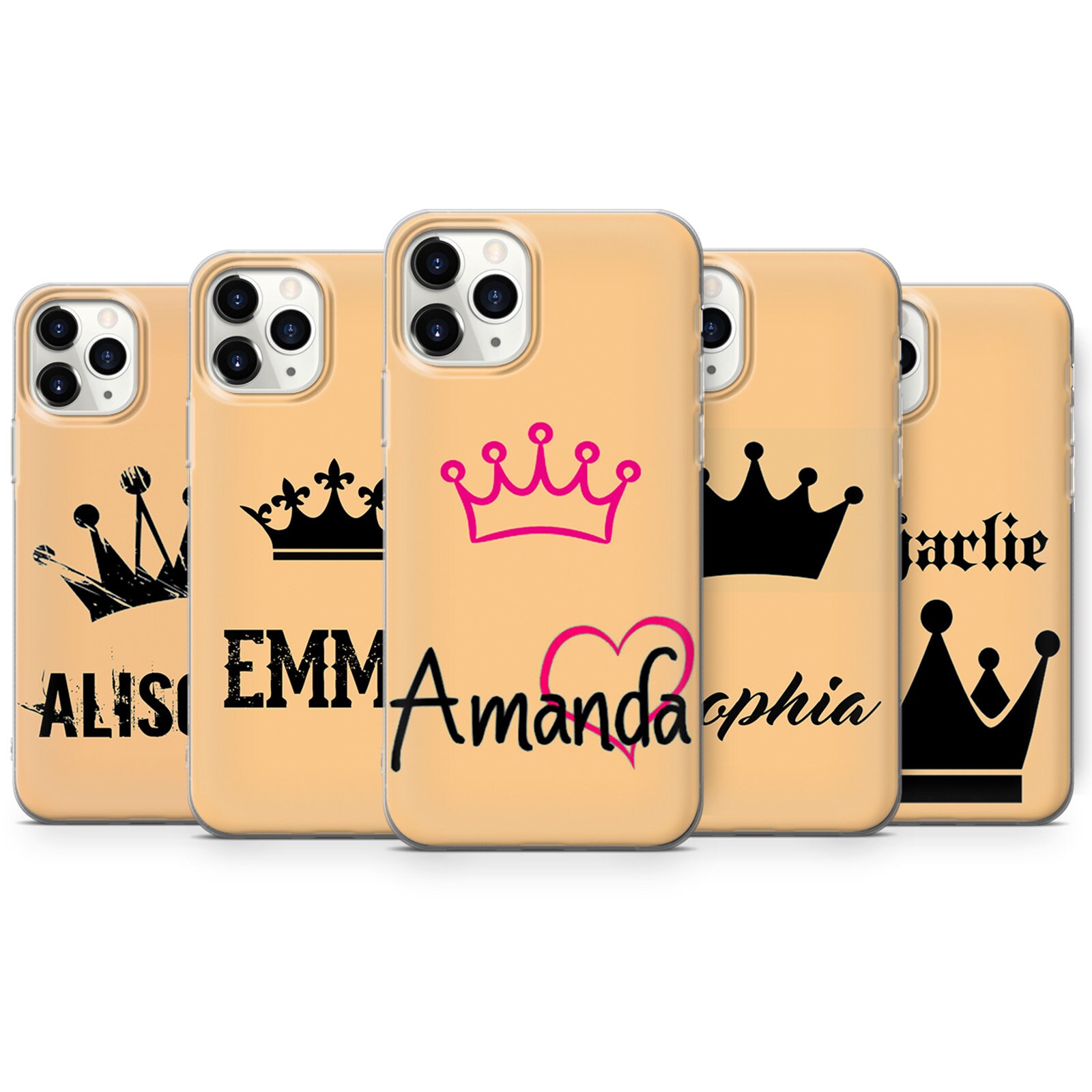 Personalised Name Phone Case Modern Cover for iPhone 12 Pro Etsy