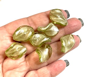 10 PCs Lampwork Beads, Focal Beads, Murano Glass Beads, Venetian Glass Beads, Silver Foil Beads, Handmade Glass Beads, Vintage Beads