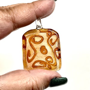 1 PC Lampwork Pendant, Focal Beads, Lampwork Glass Beads, Murano Glass Beads, Venetian Glass Beads, Silver Foil Beads, Handmade Glass Beads