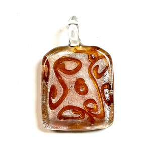 1 PC Lampwork Pendant, Focal Beads, Lampwork Glass Beads, Murano Glass Beads, Venetian Glass Beads, Silver Foil Beads, Handmade Glass Beads