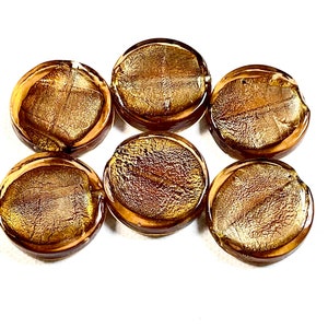 5 PCs Lampwork Beads, Lampwork Glass Beads, Murano Glass Beads, Venetian Glass Beads, Silver Foil Beads, Handmade Glass Beads, Vintage Beads