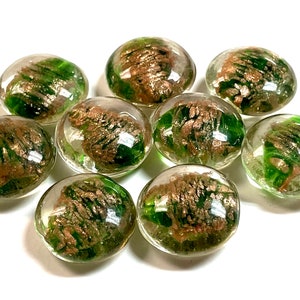 5 PCs Lampwork Beads, Lampwork Glass Beads, Focal Beads, Murano Glass Beads, Venetian Glass Beads, Silver Foil Beads, Handmade Glass Beads