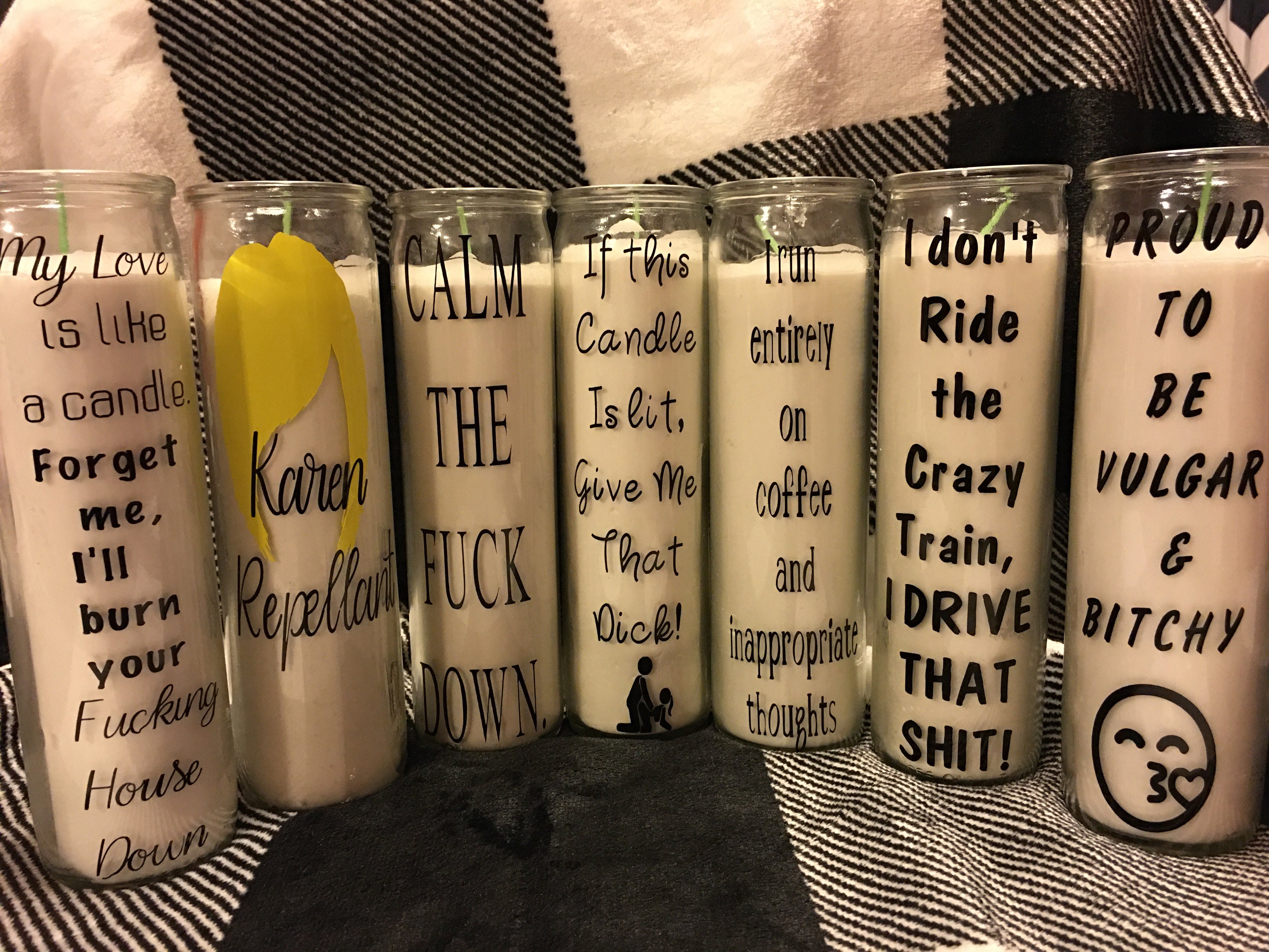 Funny Customized Candles Etsy