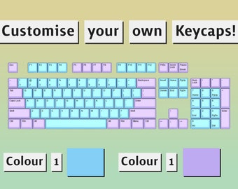 Custom Keycaps - Create your own Keycaps! 2 Colour ANSI PBT Keycaps