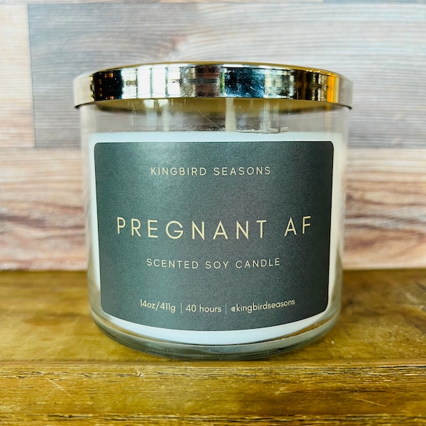 Pregnant Candle Etsy