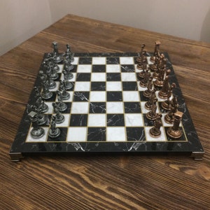 Chess Set Handmade, Rome Chess Set, Vintage Chess Set, Luxury Chess Set, Retro Chess Set, Handmade Chess Set, Christmas Gift