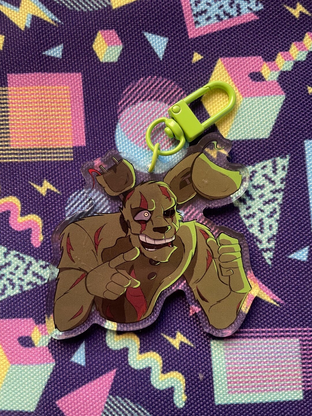 Spring Trap Keychain Springtrap Five Nights at Freddy’s Charm - Etsy