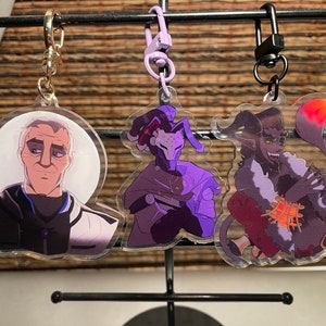Overwatch charms, junkrat, sigma, ramattra