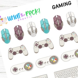 Adesivi per icone di pianificazione per console di gioco e PC / Tastiera per controller mouse da giocatore