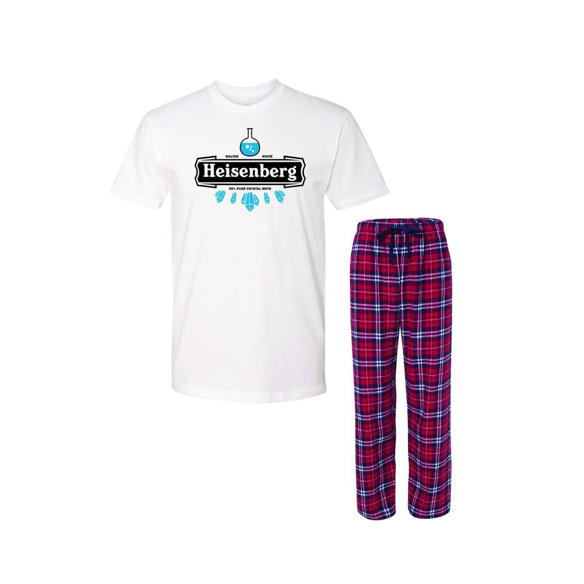 Heisenberg 99% Pure Crewneck Tee Pajamas Breaking Bad Pjs | Etsy