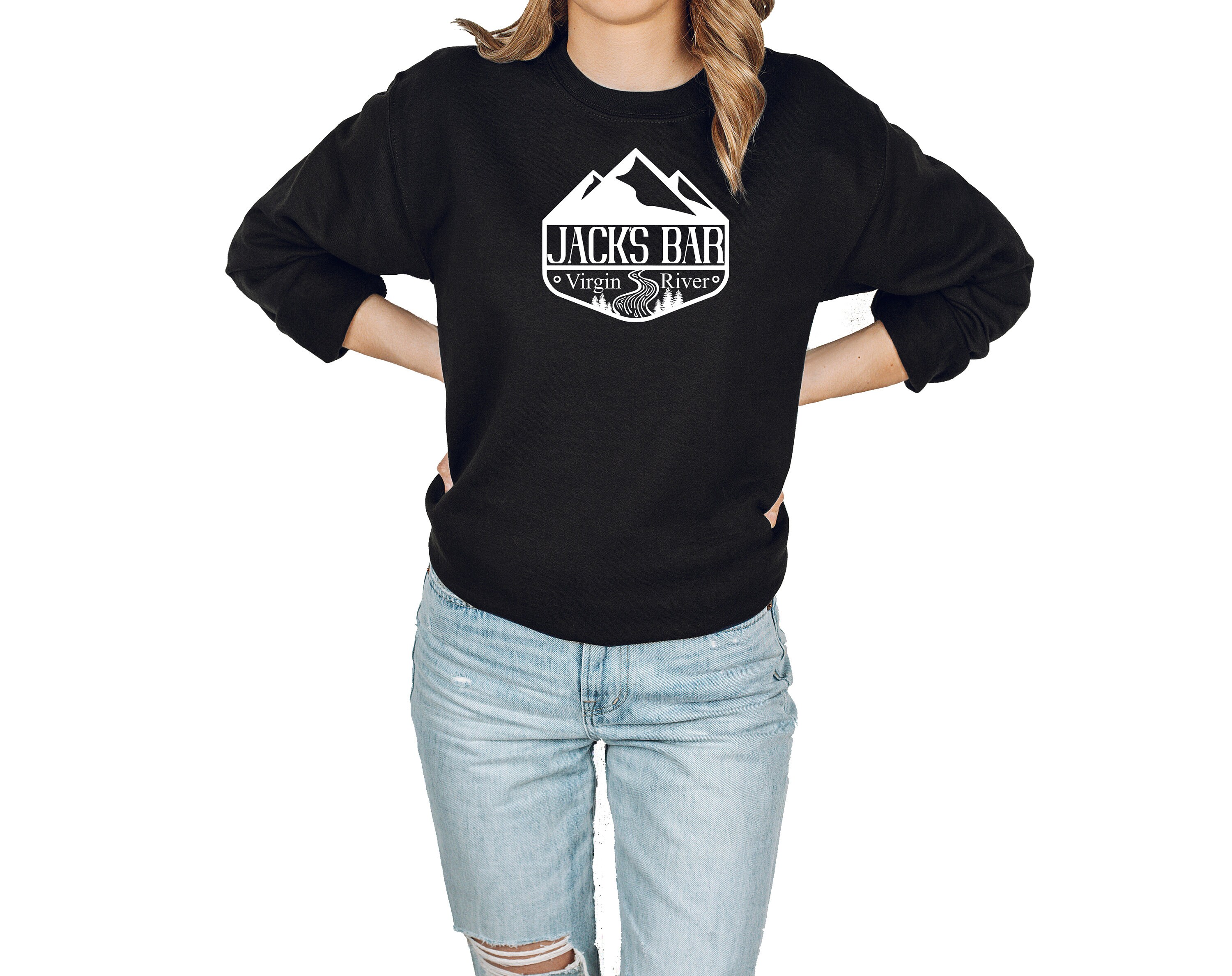 Jack's Bar Virgin River Crewneck Sweatshirt Merchandise Etsy