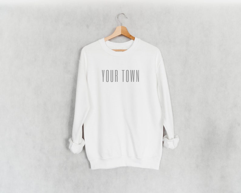 Oversized Sweatshirt Hipster Sweatshirt Vintage Sweatshirt Comfort Colors Sweatshirt Retro Sweatshirt Custom City and State Sweatshirt