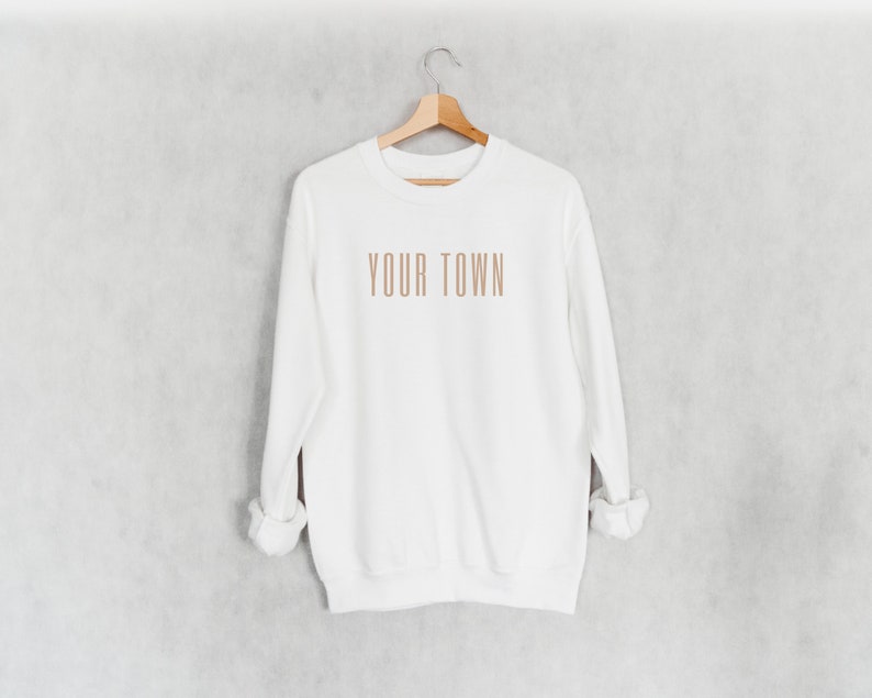 Oversized Sweatshirt Hipster Sweatshirt Vintage Sweatshirt Comfort Colors Sweatshirt Retro Sweatshirt Custom City and State Sweatshirt