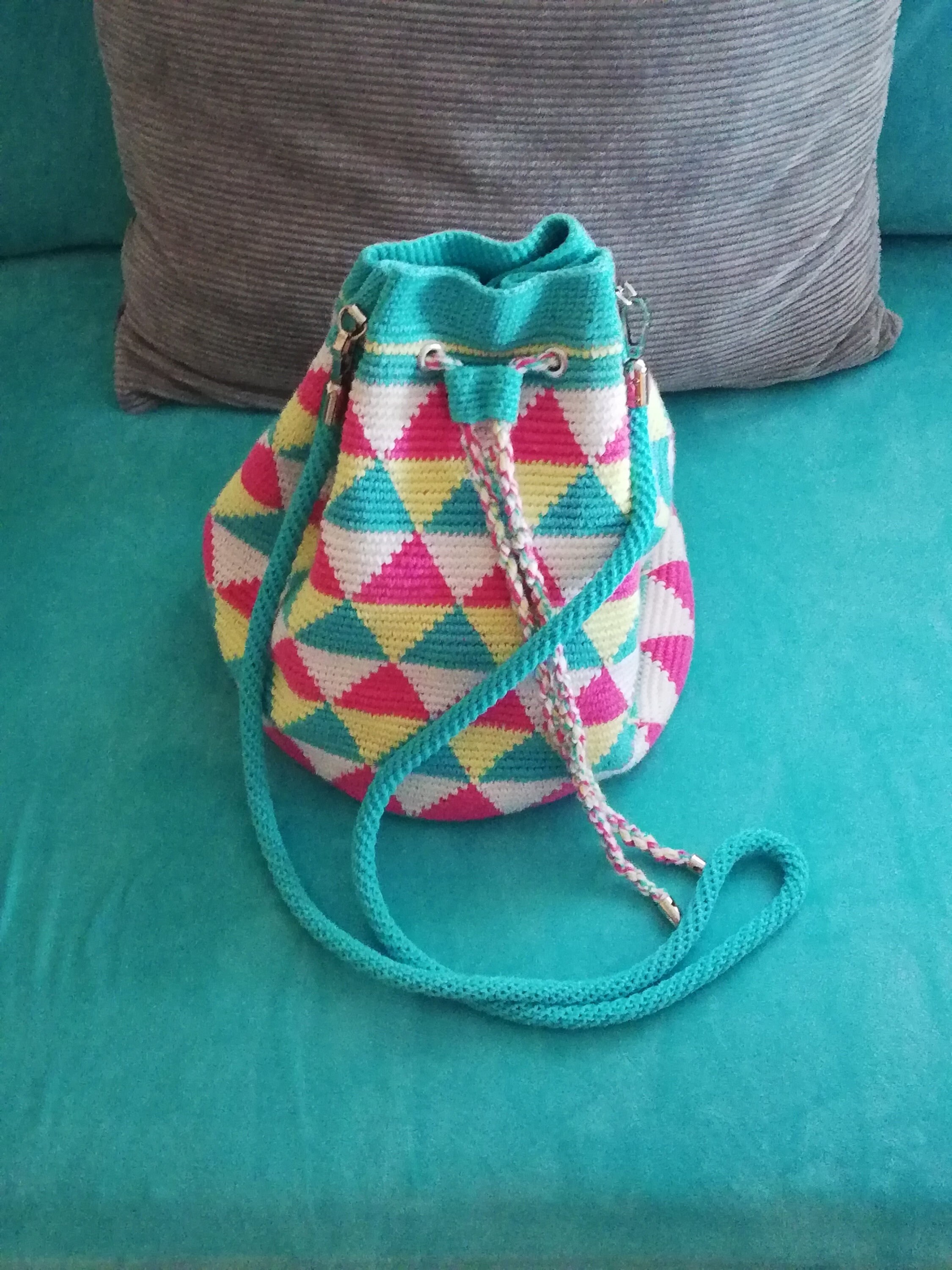 Small Messenger Bag Pattern circular Knitting Machine 