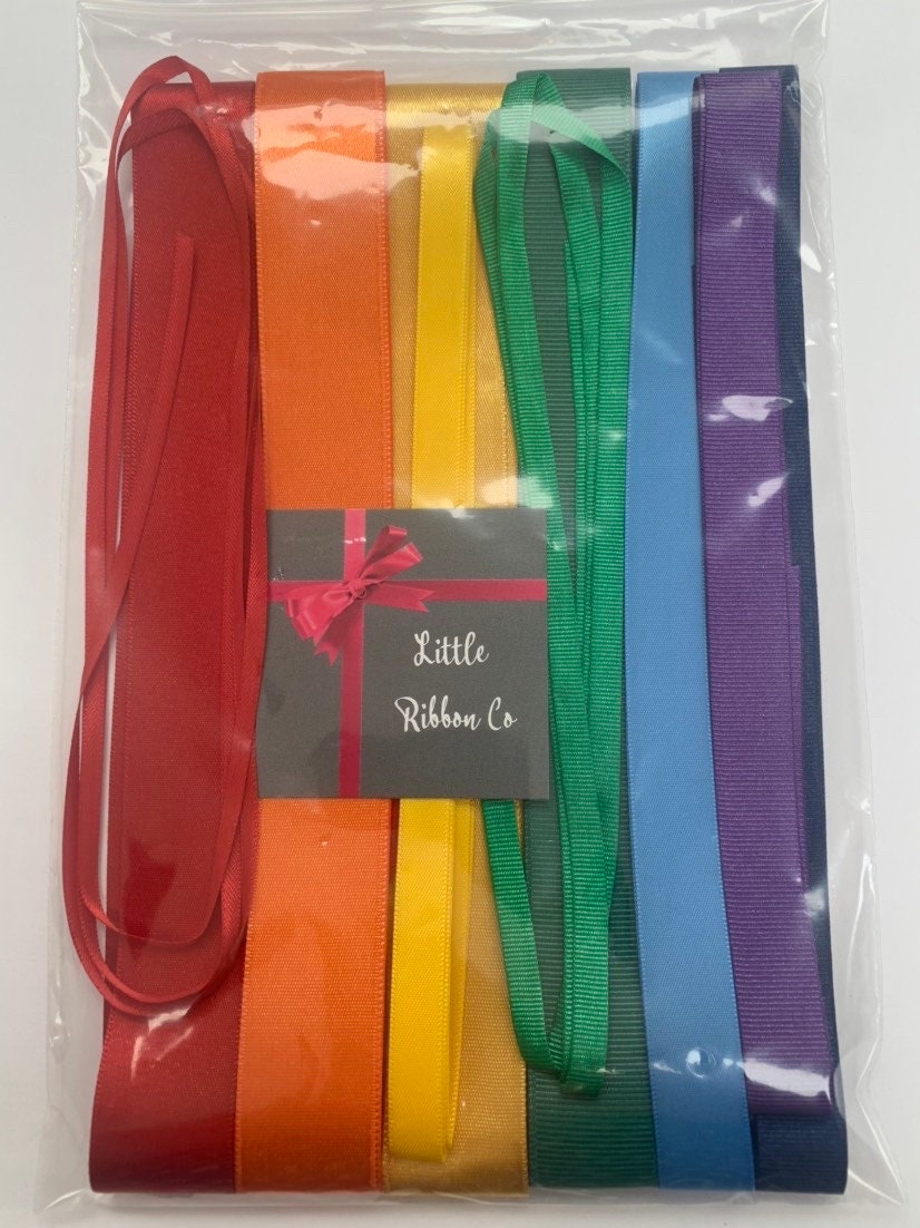 Assorted Ribbons Bundle Random/lucky Dip 15 X 1m Lengths assorted