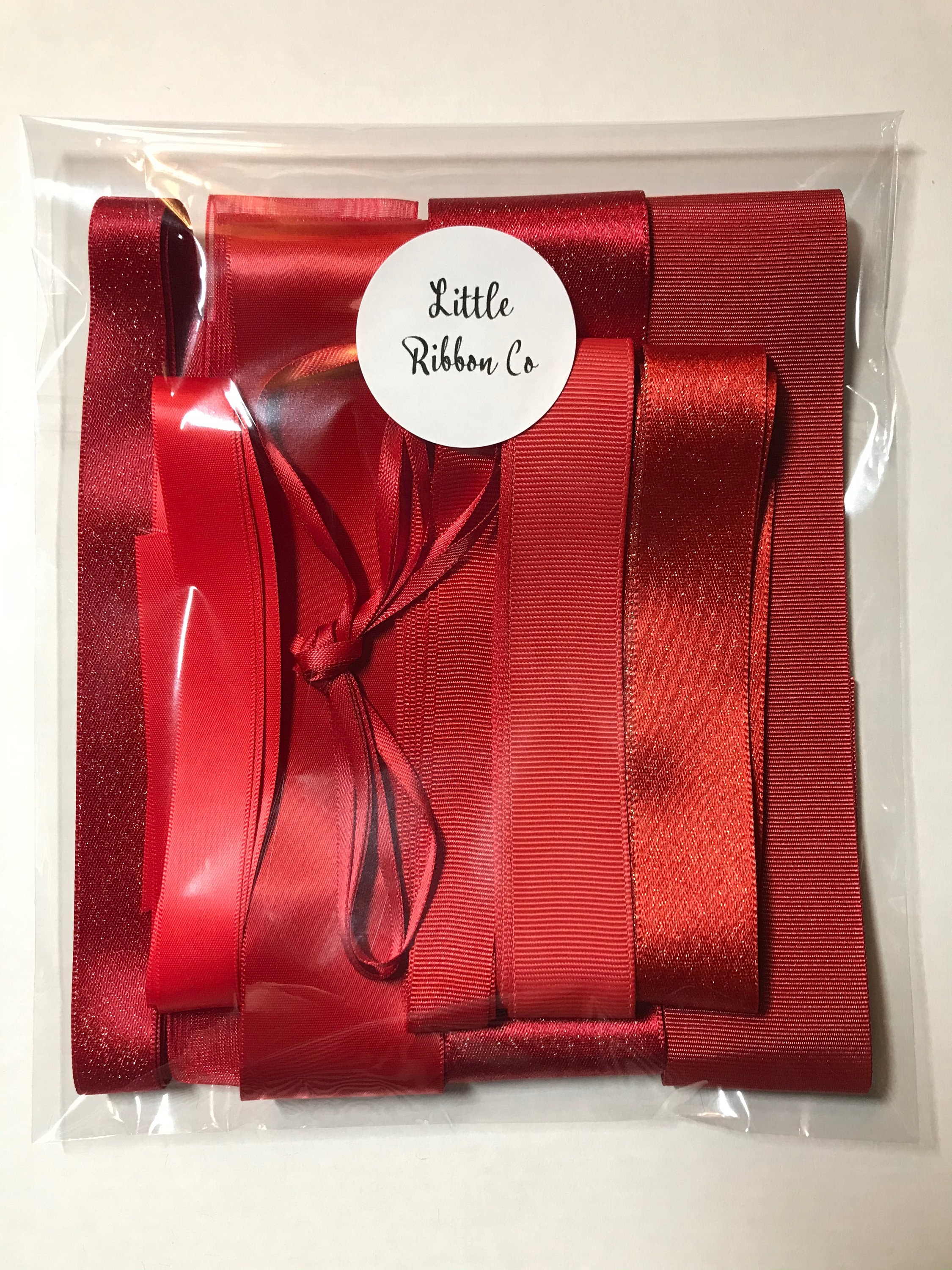 Assorted Ribbons Bundle Red 10 x 1m Lengths Etsy