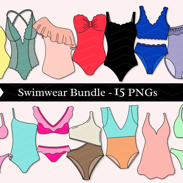 Swimsuit Bundle, Clip Art, Digital Downloads