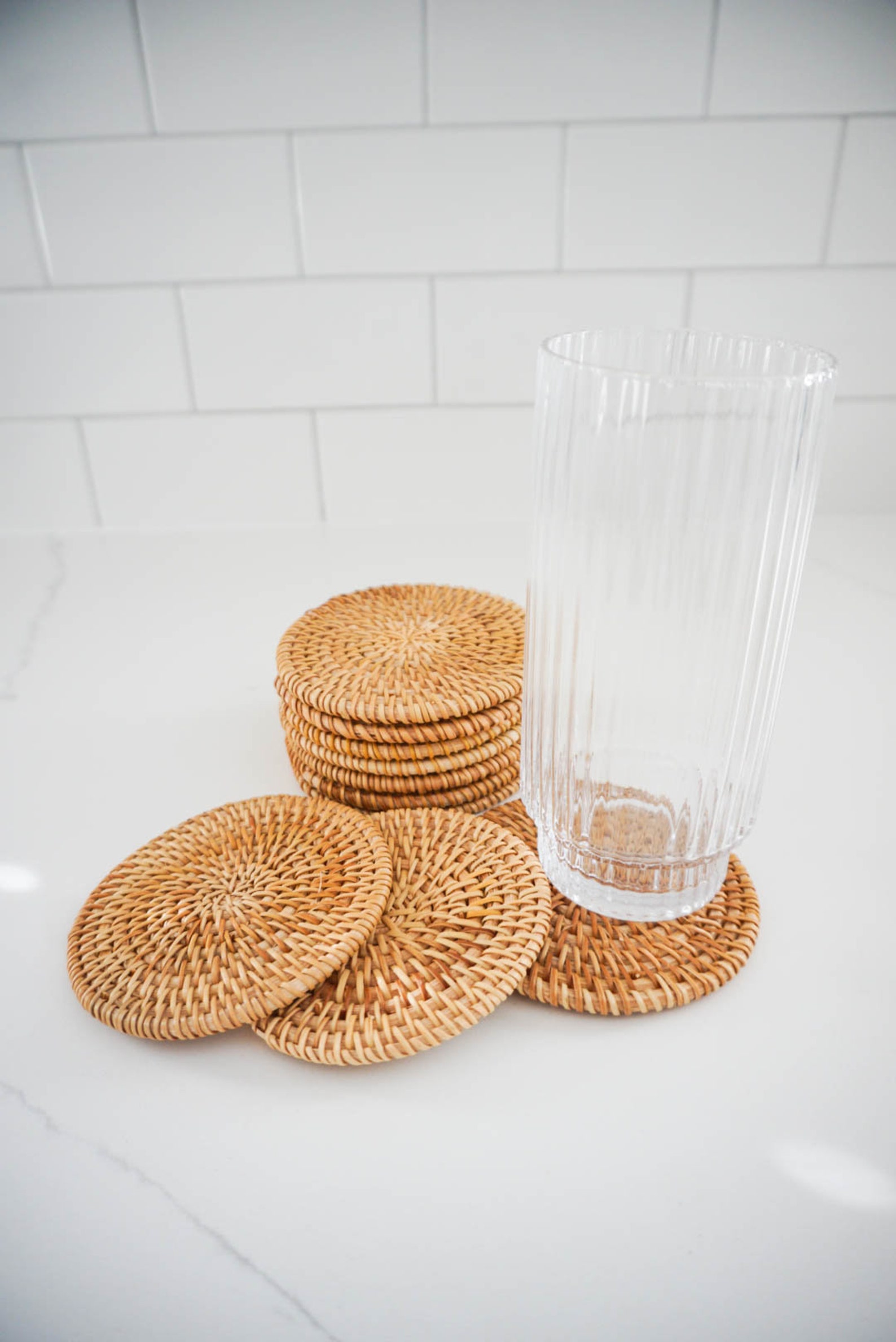 Rattan Drink Coasters 100 Natural Woven Rattan Handmade Etsy
