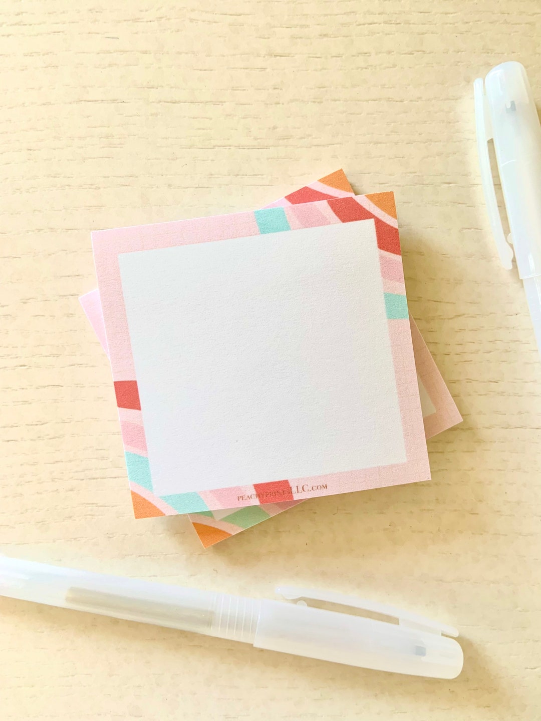 Sticky Notes Boho Sticky Notes Office Supplies Colorful Etsy