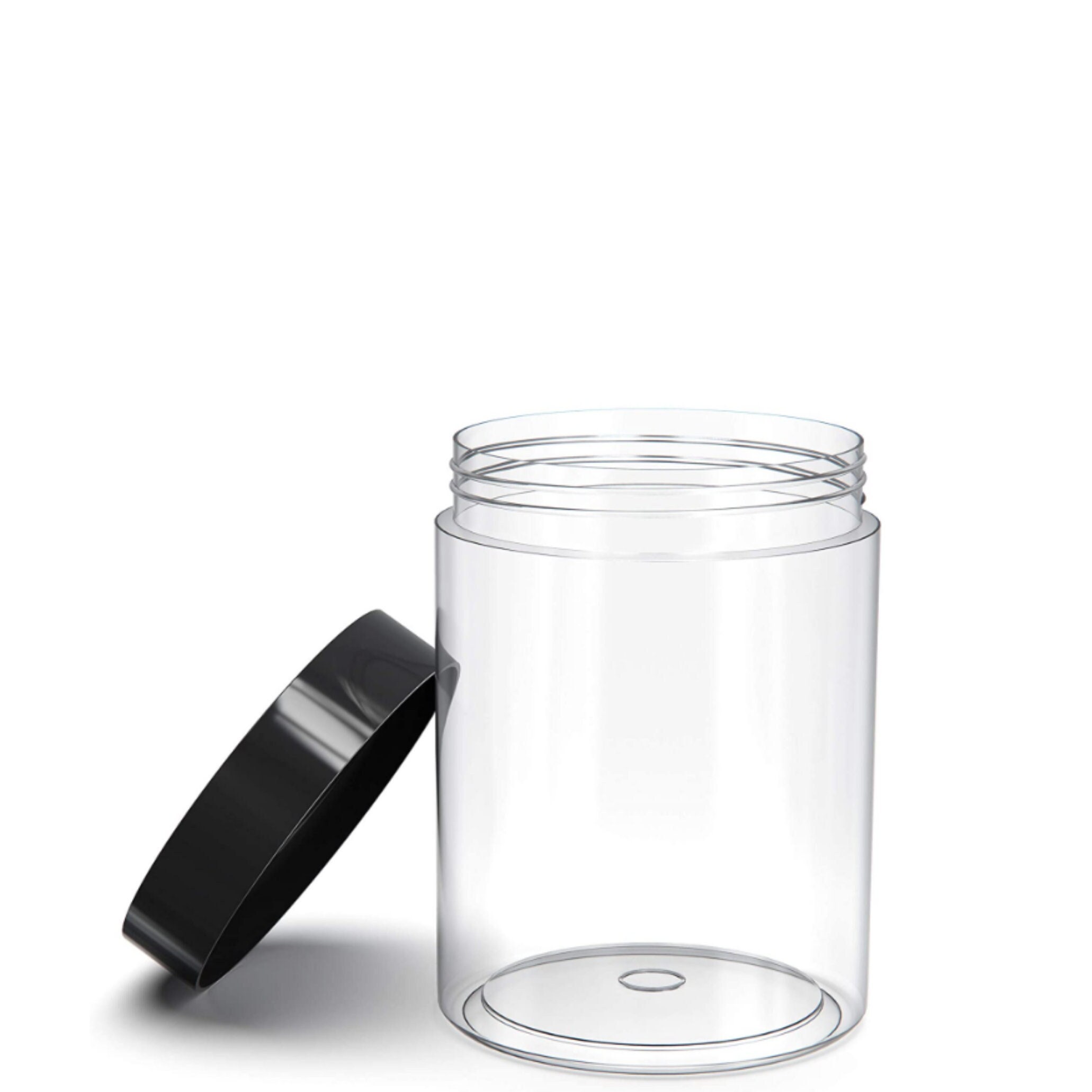 8 oz. PET clear tall Food Plastic Jars without caps (CP-08) O.Berk® West