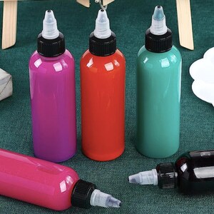 4 oz plastic Refillable clear bottle with twist cap for hair products, lotions, or travel-sized liquids