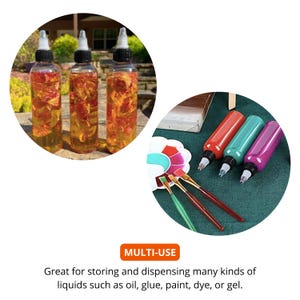 4 oz plastic Refillable clear bottle with twist cap for hair products, lotions, or travel-sized liquids