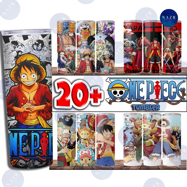 20+ Anime Tumbler Png, Movie Character Tumbler Digital Design, Luffy Skinny Tumbler 20oz Design, Instant Download