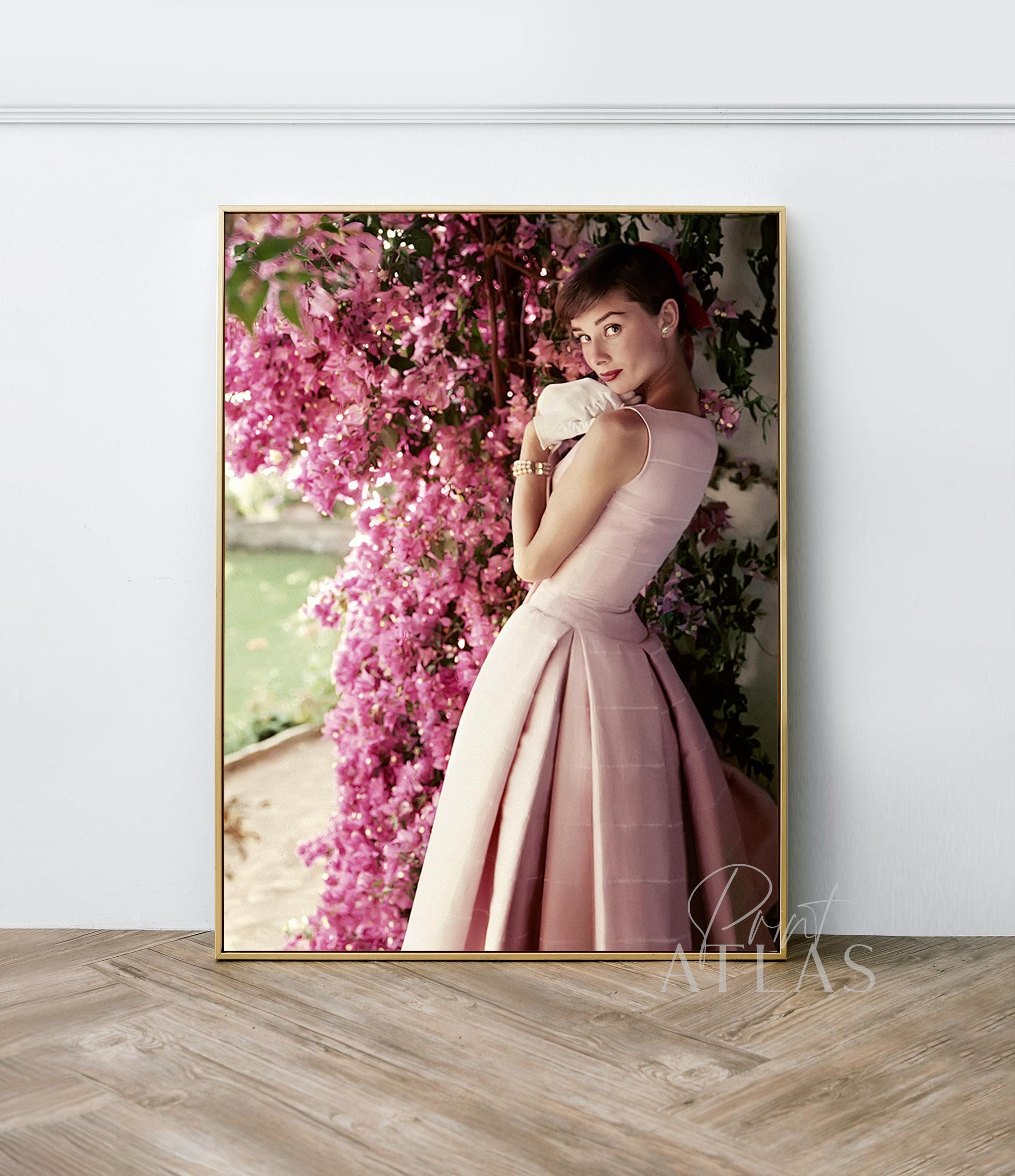 Audrey Hepburn Print Pink Givenchy 