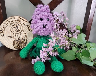 PATTERN: Lilac BUDdy Crochet Amigurumi Pattern, Crochet Lilac Pattern, Crochet Lilac Amigurumi, Crochet Lilac, Crochet Flower,Garden BUDdies