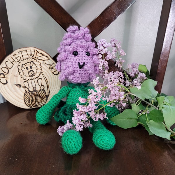 PATTERN: Lilac BUDdy Crochet Amigurumi Pattern, Crochet Lilac Pattern, Crochet Lilac Amigurumi, Crochet Lilac, Crochet Flower,Garden BUDdies