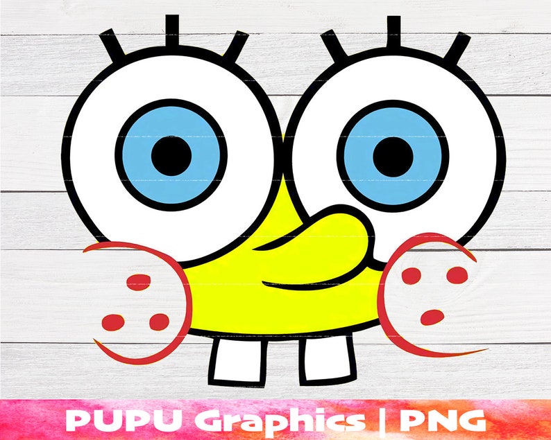 Print on demand Digital Print Digital Download Printable vector clip art Circuit SpongeBob SquarePants PNG File