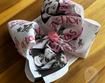 Dolly Inspired Hair Bow | western hair bow, 5 inch bow, 6 inch bow, 7 inch bow, Dolly Parton inspired, cowgirl hair bow