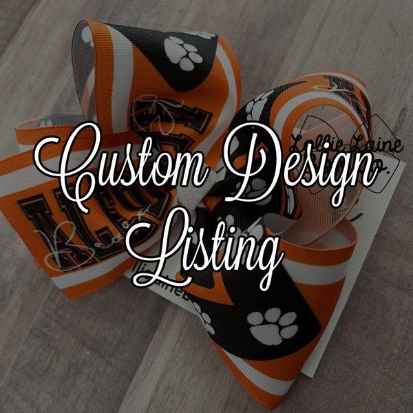 Custom Design Hair Bow| Hair bow, custom hair bow