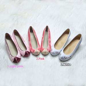 Women Bride Hanbok Shoes for Korea Traditional Wedding Ceremony Heel