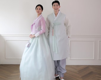Wedding Couple Traditional Hanbok-Order Product -Kkotnaeeum