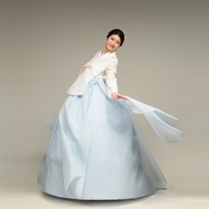 Koreanisches Paar Hochzeit Hanbok minteu Bild 6