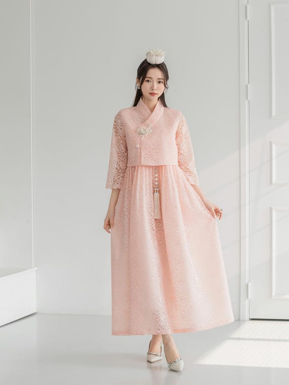 Korean Women's Modern Hanbok daily Hanbok for fall and winter- NO137 Amangtea