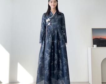 Korean Women&#39;s  modern Hanbok daily hanbok for fall and winter- agness