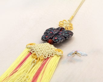 Butterfly Norigae Korean Traditional Hanbok Handmade Fashion Tassel for Women 노리개 NS026