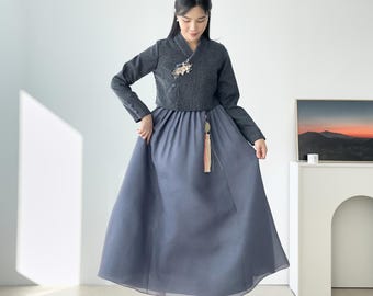 Korean Women&#39;s  modern Hanbok daily hanbok for fall and winter- sierror