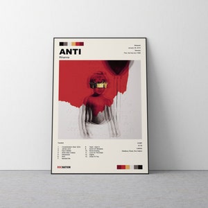 Rihanna - ANTI Album Poster | Sofortiger digitaler Druck | Wandkunst