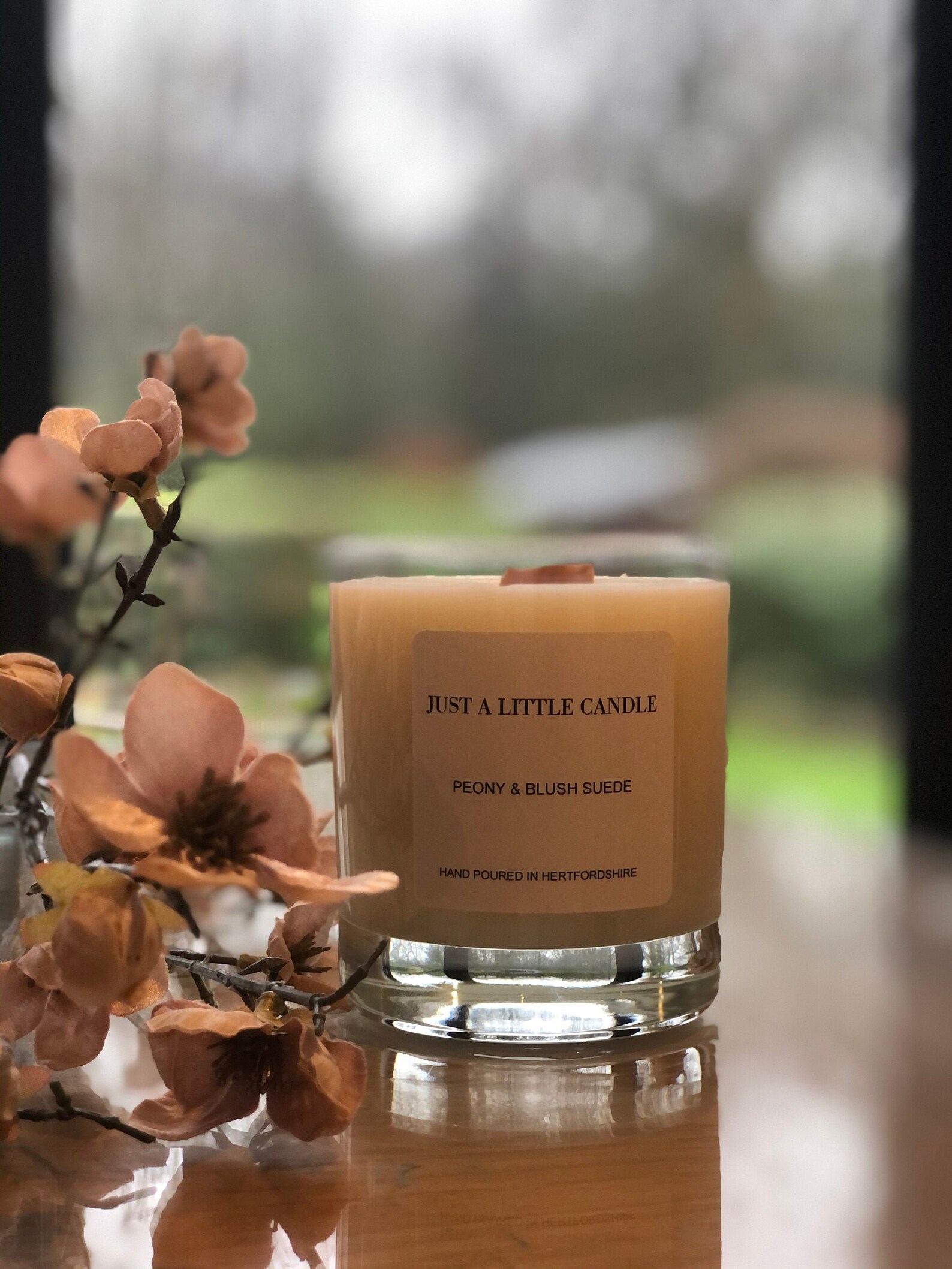Peony & Blush Luxury Scented Candle Soy Wax Candle Vegan Etsy