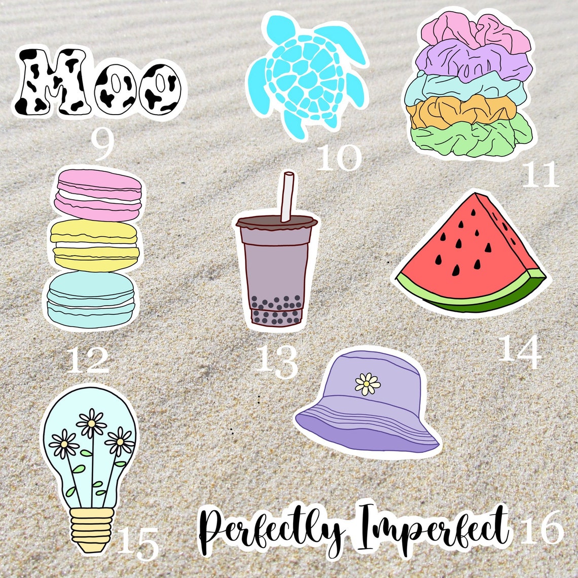 3 Pack Waterproof Aesthetic Vinyl Stickers PLEASE SEE Etsy