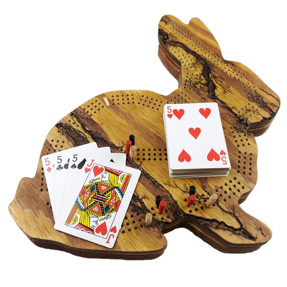 Www cribbageguy com/attachments/scoring pdf Deluxe Bunny Cribbage Board Fractal Burn Continuous - Etsy