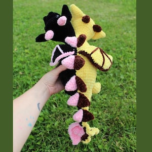Two-Headed Dragon Crochet Pattern: Sunflower & Darkest Hour (PDF Pattern)
