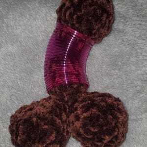 Kinky Slinky – Funny Crochet Gag Gift | NSFW Plush Toy | Naughty Gift for Bachelorette Party, Friend, Partner, White Elephant