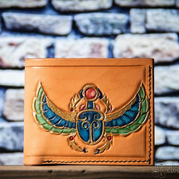 Leather Wallet Egypt Etsy