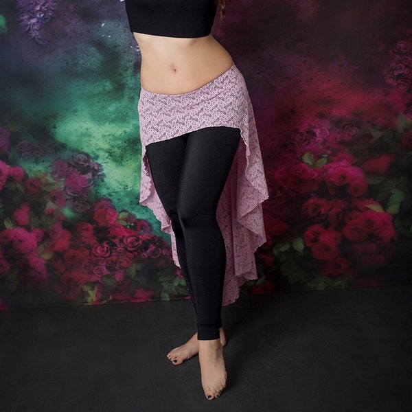 MILA belly dance training skirt (sensual pink) | belly dance clothes | lace | taniec orientalny |danceweare | oriental dance