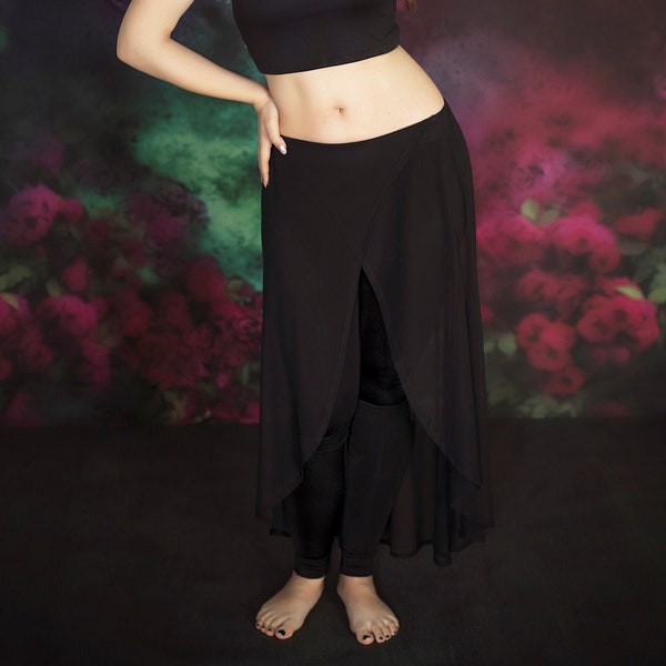 ALMAS belly dance training skirt | belly dance clothes | elastic mesh| taniec orientalny |danceweare | oriental dance